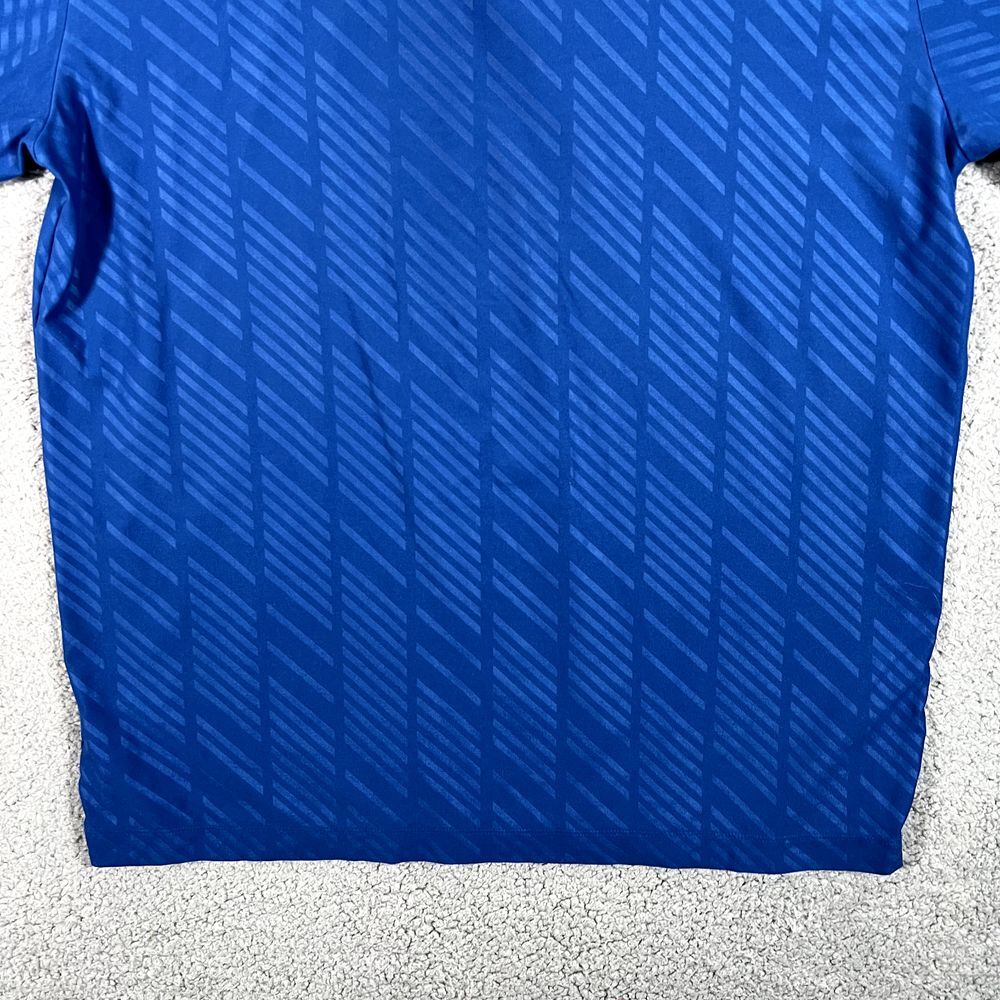 Nike Polo Shirt Mens Large Blue Active Golf Short Sleeve Performance Stretch - Picture 16 of 16